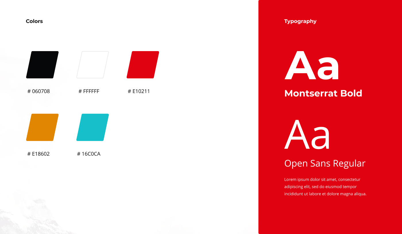 Подбор цветовой палитры и шрифтов для сайта с учетом фирменного стиля компании.
